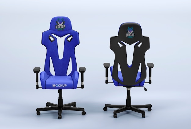 Diseño de maqueta de silla de jugador
