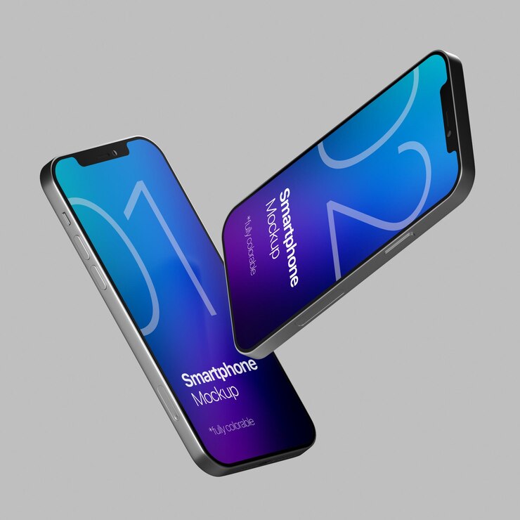 Diseño de maqueta de smartphone aislado