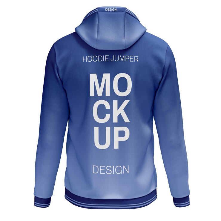 PSD diseño de la maqueta de la sudadera con capucha
