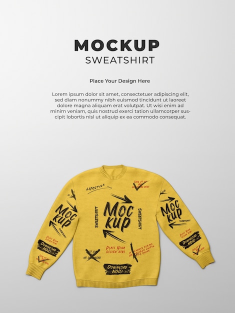 Diseño de maqueta de sudadera