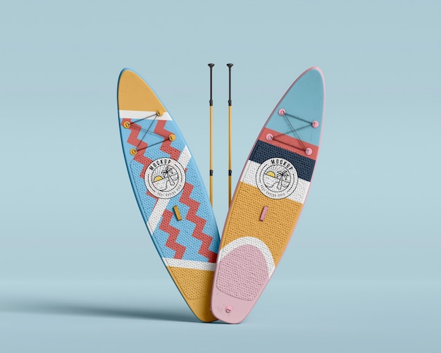 Diseño de maqueta de tabla de surf