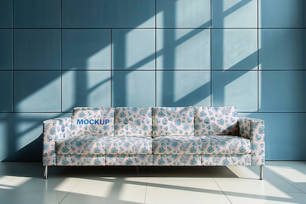 PSD diseño de maqueta de tapicería de sofá
