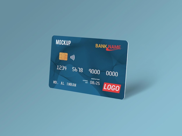 Diseño de maqueta de tarjeta inteligente de tarjeta de débito