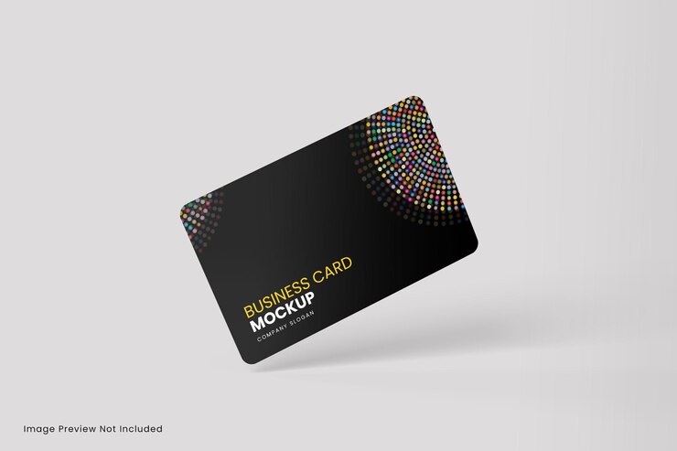 Diseño de maqueta de tarjeta de visita realista aislado