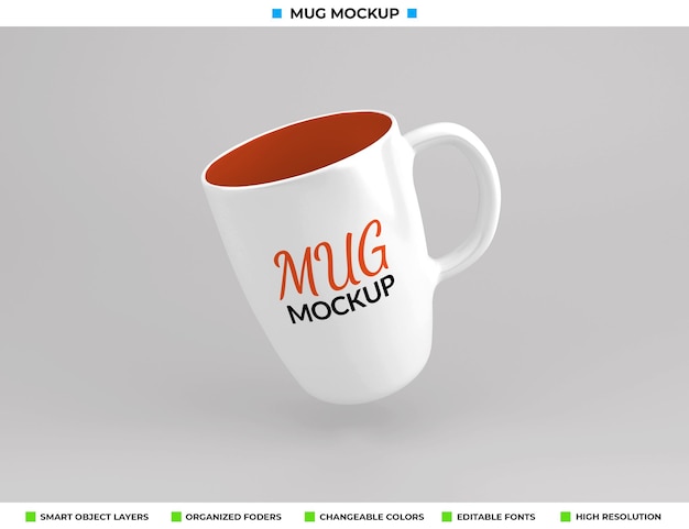 Diseño de maqueta de taza de café o té de vidrio