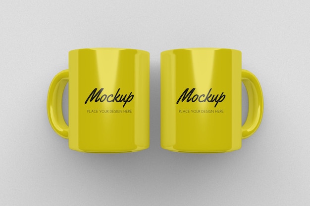 Diseño de maqueta de taza realista aislado