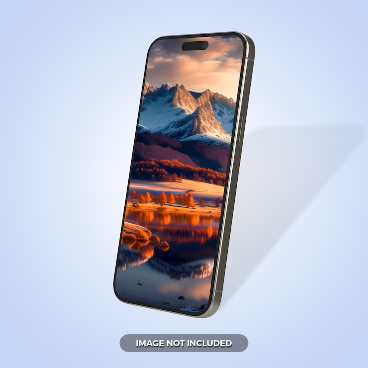 Diseño de maqueta de teléfono inteligente de pantalla completa