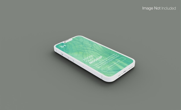 PSD diseño de maqueta de teléfonos realistas de arcilla aislado render psd