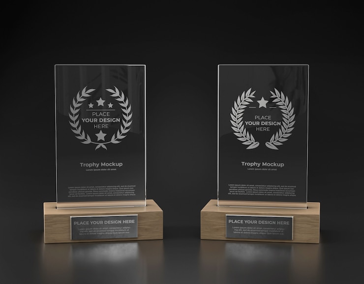 PSD diseño de maqueta de trofeo