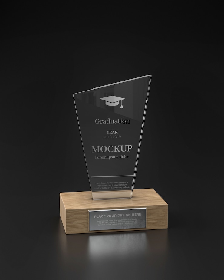PSD diseño de maqueta de trofeo