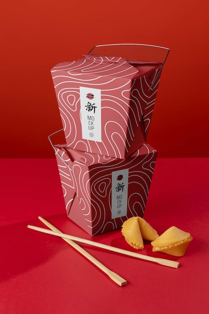 Diseño de maquetas de alimentos chinos