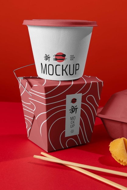Diseño de maquetas de alimentos chinos