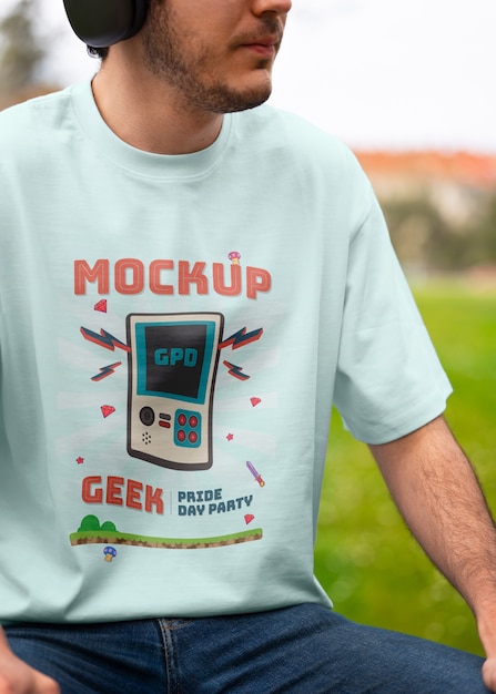 Diseño de maquetas de moda para el día del orgullo geek