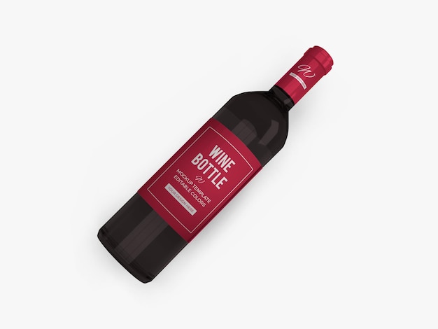 Diseño de maquillaje de botella de vino