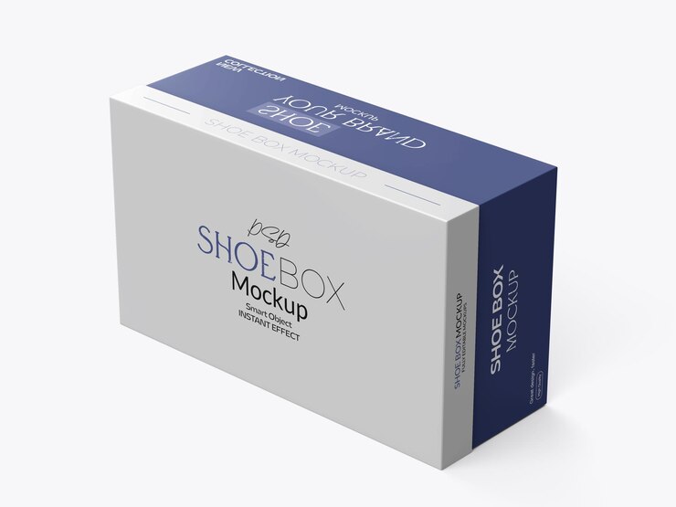 PSD diseño de maquillaje de caja de zapatos