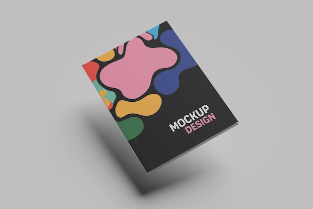 Diseño de maquillaje con portada abstracta colorida