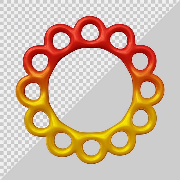 Diseño de marco con estilo moderno 3d.