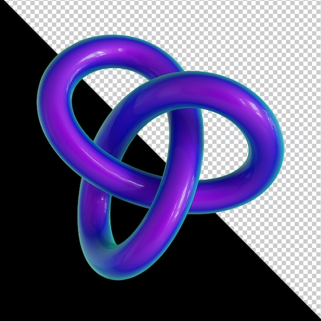 Diseño de material colorido de forma geométrica holográfica 3d aislado