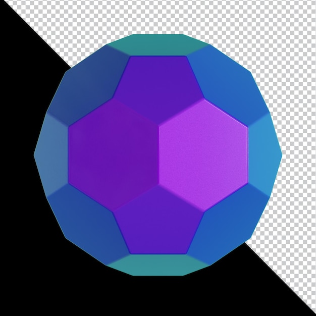 Diseño de material colorido de forma geométrica holográfica 3d aislado
