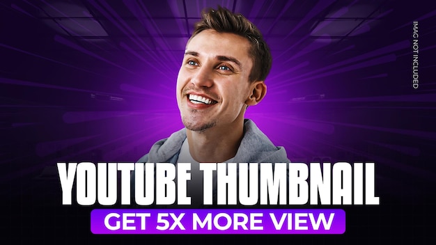 diseño de miniatura de youtube de moda y brillante