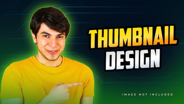 diseño de miniatura de youtube o banner de miniatura en youtube