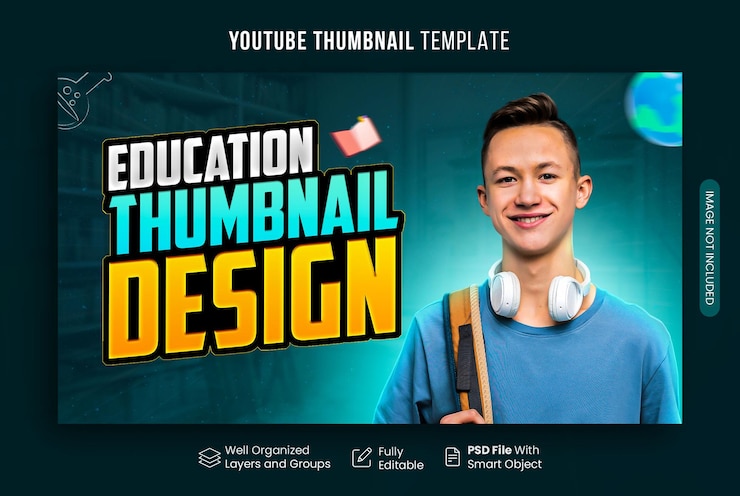 Diseño de miniaturas educativas para el diseño de miniaturas de YouTube