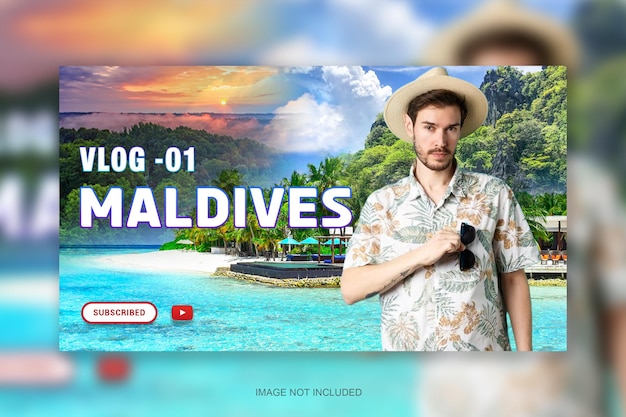 Diseño de miniaturas de vlogs de viajes en YouTube