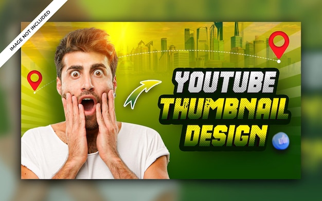 Diseño de miniaturas de youtube de agencia de viajes y plantilla de banner web