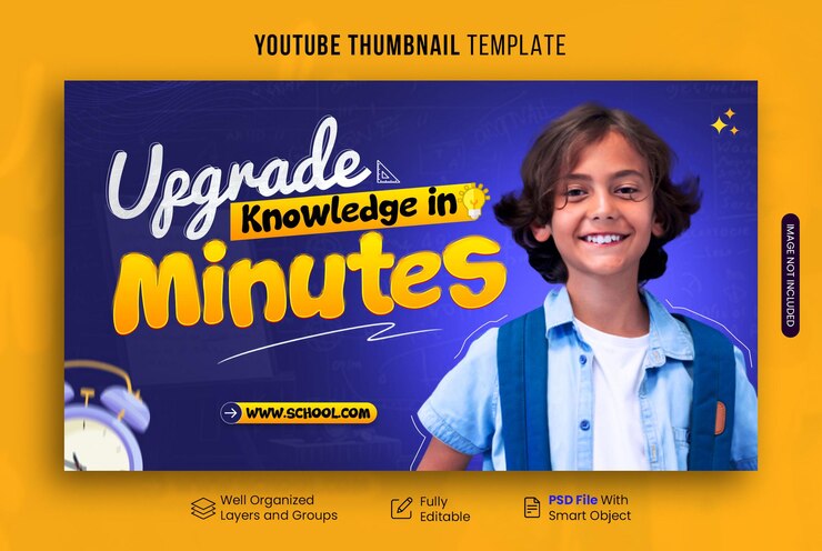 diseño de miniaturas de YouTube para niños