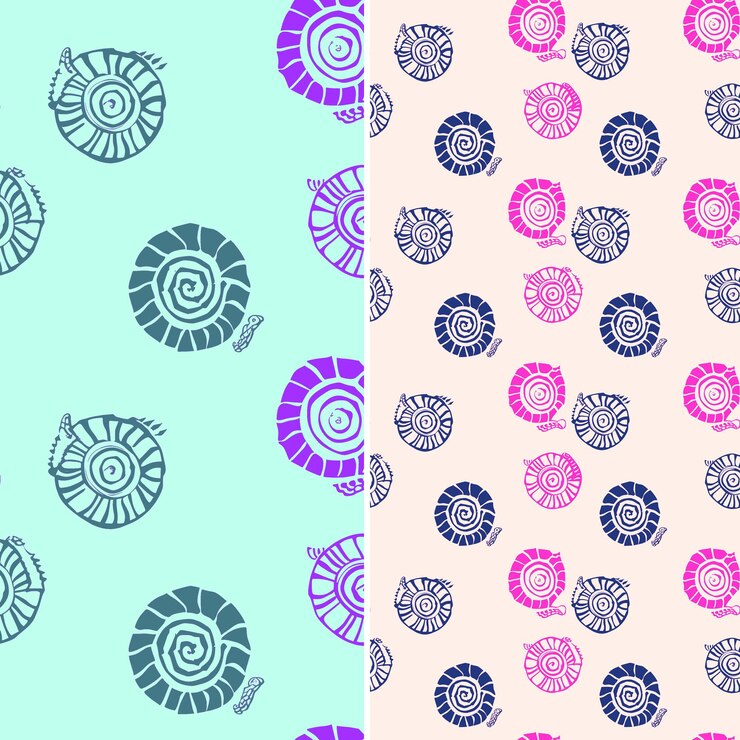 PSD con diseño minimalista de arte de la silueta en espiral y diseños vectoriales de patrones de la naturaleza