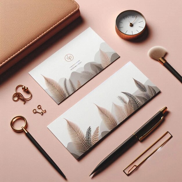 diseño mínimo de tarjetas de visita abstractas