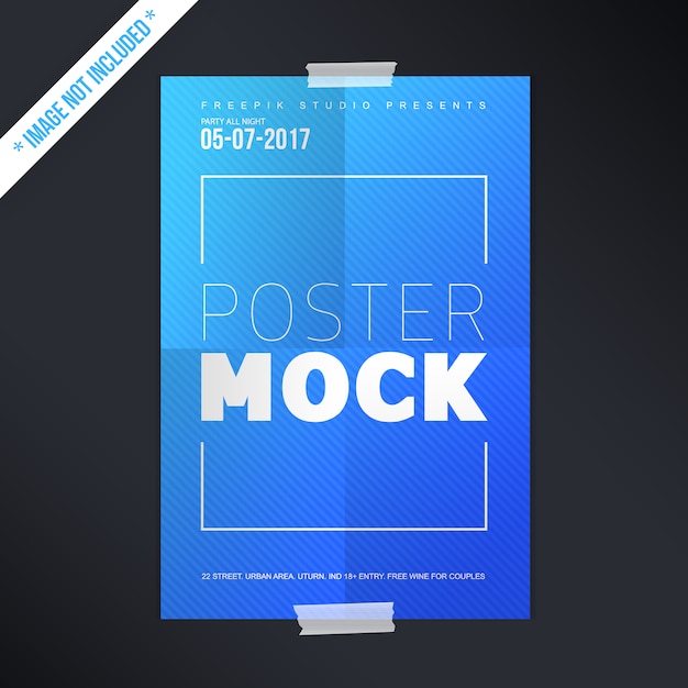 Diseño de mock up de cartel