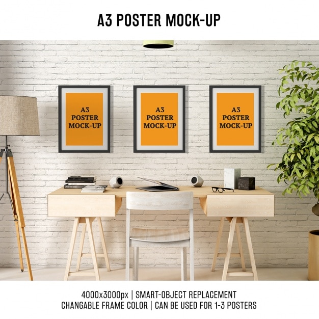 Diseño de mock up de carteles