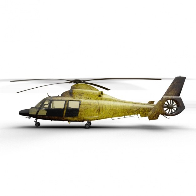 PSD diseño de mock up de helicóptero