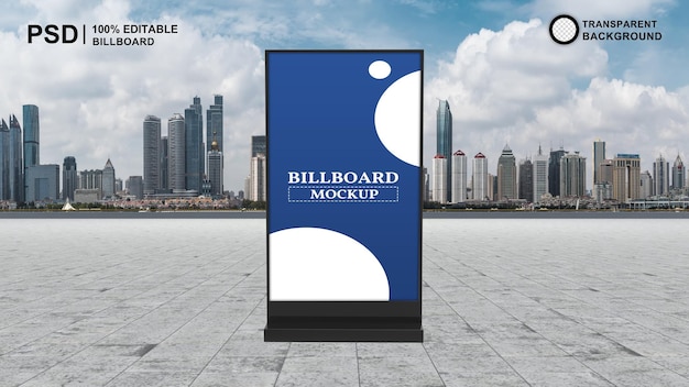 Diseño de mockup de cartelera Archivo PSD Gratis