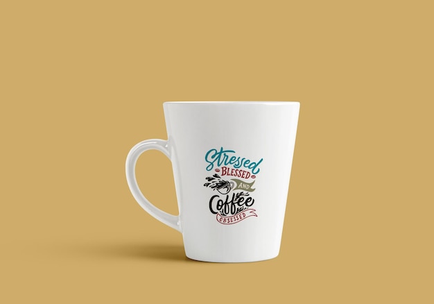 Diseño de mockup de taza de café