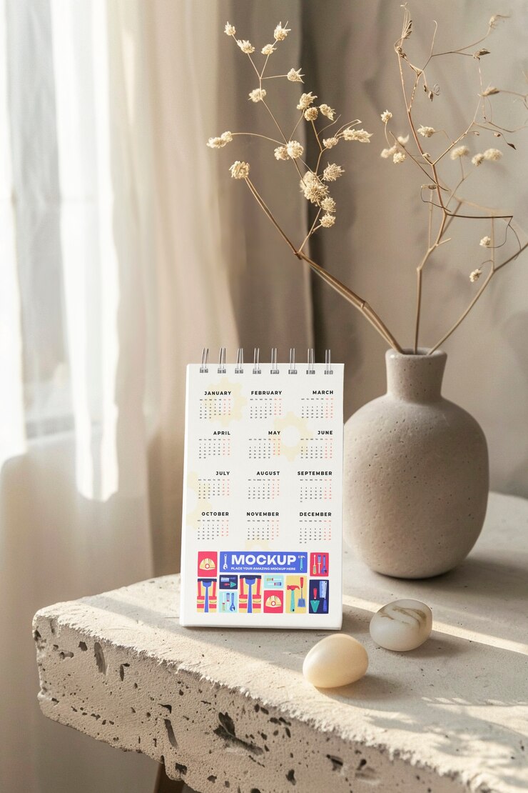 PSD diseño de modelo de calendario del día del trabajo