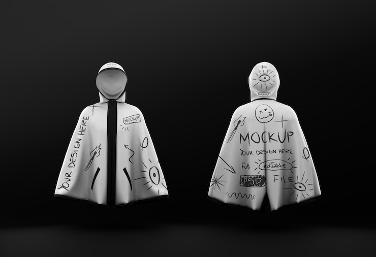 PSD diseño de modelo de impermeable flotante
