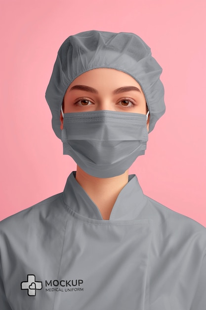 Diseño de modelo de uniforme médico