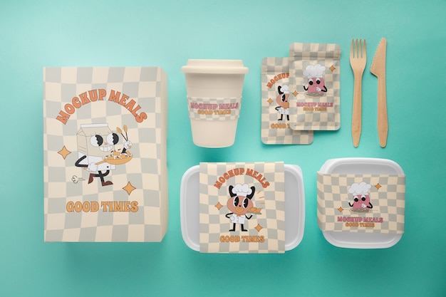 Diseño de modelos de envases de comidas preparadas