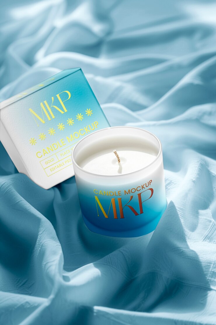 PSD diseño de modelos de envases de velas