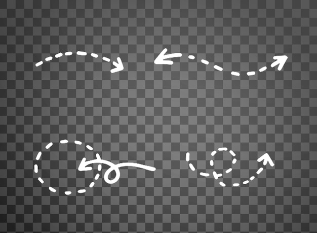 PSD diseño moderno de diferentes conjuntos de flechas