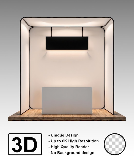 Diseño moderno de maquetas Diseño de cabinas de boxes de eventos para exhibir productos de exhibición