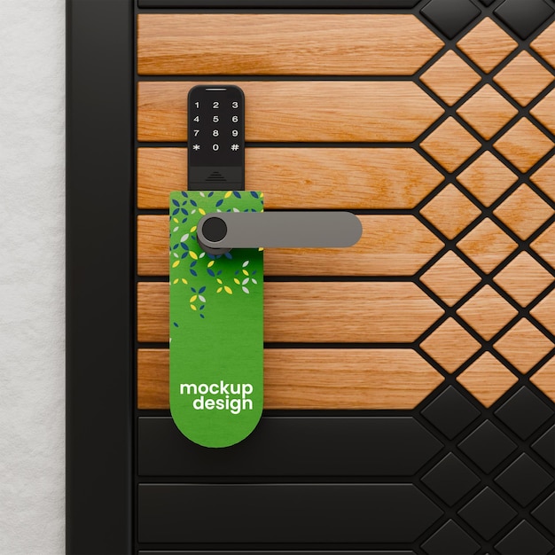 PSD diseño moderno de maquetes de tarjetas de puerta