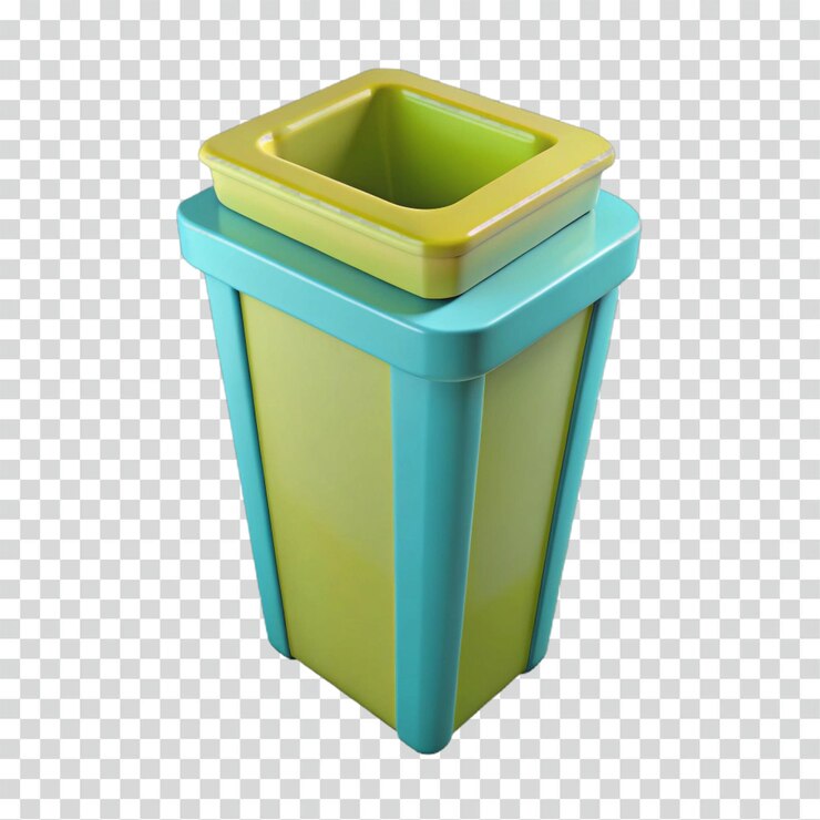 PSD diseño moderno de recipiente de residuos de dos tonos