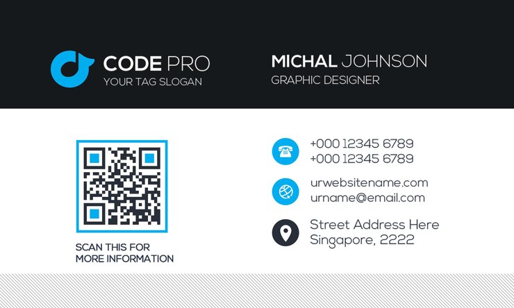 PSD diseño moderno de tarjetas de visita para michal johnson