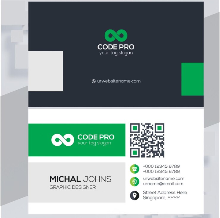 PSD diseño moderno y único de tarjetas de visita