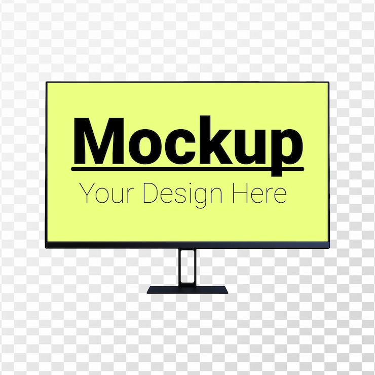 PSD diseño del monitor sin fondo