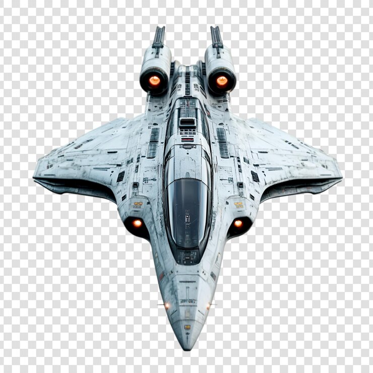 PSD diseño de nave espacial futurista nave espacial blanca elegante viajes interestelares tecnología avanzada