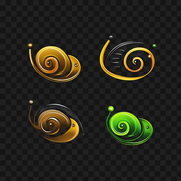 Diseño de neón del icono de cara de caracol emoji con el tatuaje de la idea de clipart lento, curioso, somnoliento y sorprendido